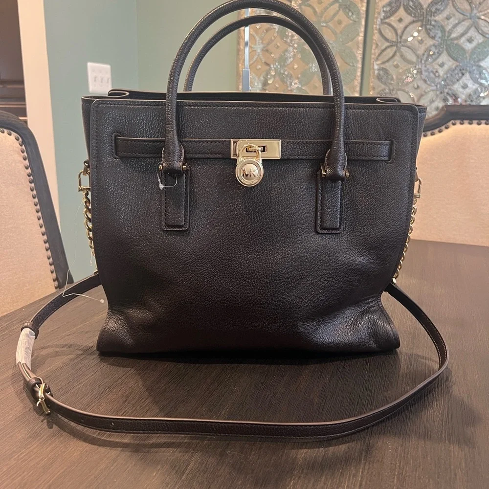 NWT Michael Kors Large Hamilton Leather Satchel